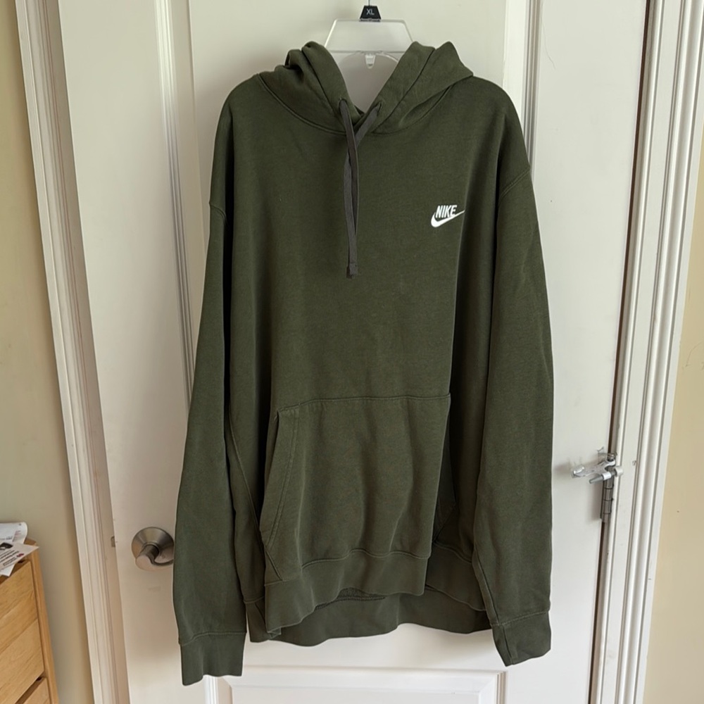 Nike Olive Green Pullover Hoodie